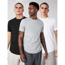 Casual Mens Summer 100%Cotton T-Shirt Men Casual Hip Hop Short Sleeve O-Neck T Shirt Comfortable Fashion Skateboard Tops Tees