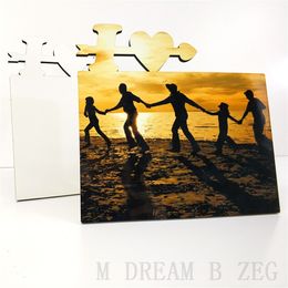 Sublimation Frames Wooden Blank Thermal Transfer DIY Photo Frame for Wedding Photo Valentine's Day Gift