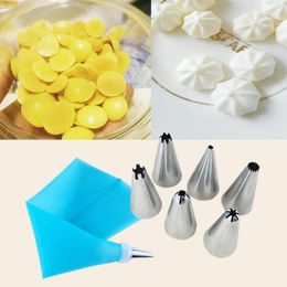 silicone cake decorating bags UK - Baking & Pastry Tools Grade Silicone Bag Cupcake Icing Piping Tips Cream Nozzles Set DIY Cookies Dessert Cake Decorating