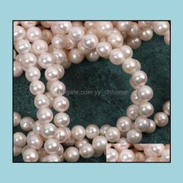 Beaded Necklaces & Pendants Jewelry 8-9Mm Natural Pearl Necklace 36Cm Bridal Gift Choker Wholesale Of Semi-Finished Products Drop Delivery 2