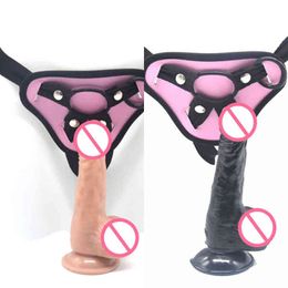 NXY Dildos Small Women's Masturbation Device for Wearing Penis Men and Women Wear Pants Fun Leather Adult Products Backyard 0221