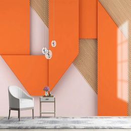 Wallpapers Modern 3D Stereoscopic Geometric Wall Art Decor Murals Custom Any Size Home Interior Living Room Bedroom Wallpaper Designs Paper