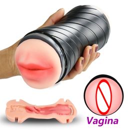 Sex Toys for Men Male Sucking Masturbator Pocket Pussy Real Vagina 3D Artificial Vagina Fake Anal Erotic Adult Toys Y201118