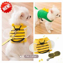 Soft Pet Dog Harnesses Vest No Pull Adjustable Dog Collar Puppy Cat Harness Leash Set For Small Medium Dogs Breathable Coat 210325