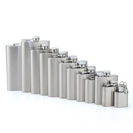 1-18oz Stainless steel Hip Flask mini pocket Wine Pot water bottle Liquor Alcohol Whisky Flagons flasks Home ketchen Bar outdoor