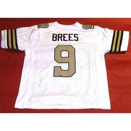 Mitch Custom Football Jersey Men Youth Women Vintage 9 DREW BREES Rare High School Size S-6XL or any name and number jerseys