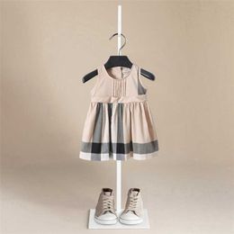 2021 NGirls Dress Kids Clothes Summer Brand Baby Princess Dress Children Vestido Clothing Korean Baby Clothes Q0716