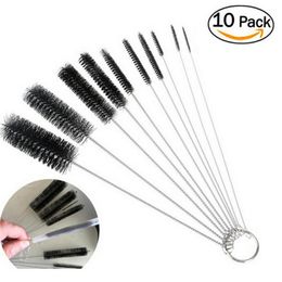 Nylon Straw Brush Cleaner Bottle Tube Pipe Brushes Small Long Cleaning 10Pcs/Set 20220302 Q2