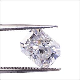 Loose Diamonds Jewellery Lotusmaple Ship 0.5 - 10Ct Radiant Lab Moissanite Ice Crushed Cut Top Grade D Colour Fl Clarity Certified Stone Each O