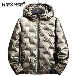 Men Winter Casual Thick Warm Waterproof White duck down Parkas Men Autumn Outwear Windproof Hat Parkas Jacket Man 211129