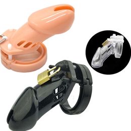 yutong Dispositivo de Castidad masculina, jaula para pene con 5 anillos de tamao, bloqueo de latn, etiquetas con nmeros, Juguetes natureuales CB600