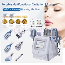 Fat Freezing Slimming Machine With 3 Cryo Heads 40KHz Cavitation RF Lipo Laser 7 IN 1 Cryolipolysis Equipment