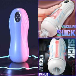 Nxy Automatic Aircraft Cup Vacuum Suction Male Masturbators Real Sex Vaginal Silicone Bags Masturbation Cups Penis Blowpipe Machines 0114