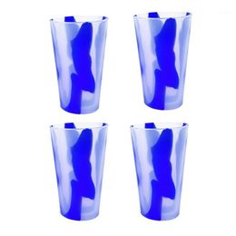 4-Pack Silicone Pint Gl Set Shatterproof Unbreakable Cup Drinkware Water Bottle