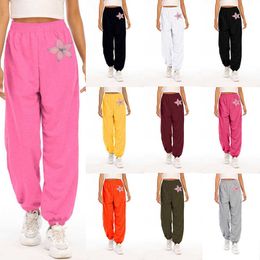 Brand New Women Fashion Print High Waist Hip Hop Dance Sport Running Jogging Harem Pants Sweatpants Jogger Baggy Trousers 2021 Q0801
