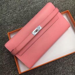 wallet leather hand palmprint paragraphs female fashion star long hand bag with large capacity wallet more screens