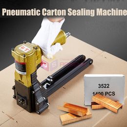 ADCS-19 Pneumatic Sealing Machine Carton Closing Packing Tools Stapler Carton Nail Gun Closer Box Sealer