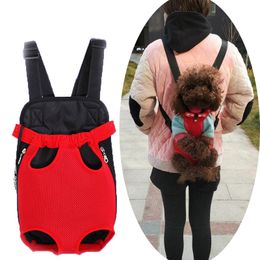 HOT Travel Pet Dog Chest Bag Pet Carrier Shoulder Handle Bags Breathable Cat Outdoor Products Portable Mesh Backpack 656 V2