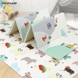 Thick Foldable Crawling Mat XPE Game Baby Play Mat Toys Double Side Carpet Kids Rug Developing Mat for Children Puzzle Game Pad 210320