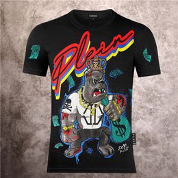 PLEIN BEAR T SHIRT Mens Designer Tshirts Rhinestone Skull Men T-shirts Classical High Quality Hip Hop Streetwear Tshirt Casual Top Tees PB 16075