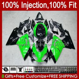 Injection Body For Aprilia RS4 RS-125 RSV RS 125 RR 125RR 06-11 34No.24 RSV-125 RSV125 Green black RS125 R 06 07 08 09 10 11 RSV125RR 2006 2007 2008 2009 2010 2011 Fairings