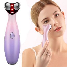 Eye Massager Facial Ultrasonic Electronic Vibration Apparatus Rf Massage Stainless Steel Portable Anti Wrinkle Cream Spoon