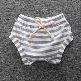 Girls Boys INS Shorts Baby Children Summer Harem Hot Pant Toddler Clothing Kids Stripe Solid Colours Casual Loose Style pants