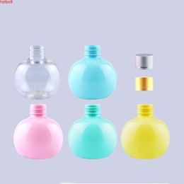 30 X 120ml Macaron Colorful Ball Shape Lotion Refillable Bottles Empty PET Plastic Bottle with Gold & Silver Screw Lidgoods