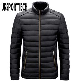 High Quality Men Parka Coats Winter Windproof Warm Coat Men's Autumn Zipper Jackets Slim Fit Overcoats Male Bomber Jacket 210528