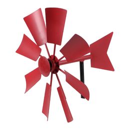 Garden Decoration Rotating Windmill Metal Crafts Windmill Yard Winnower Garden Ornament For Outdoors Q0811