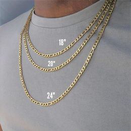 Fashion Classic Figaro Chain Stainless Steel Hip-hop Chain Necklace for Men Collar Necklace for Women Jewellery Gothic