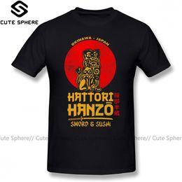 Hanzo T Shirt Hattori Hanzo T-Shirt Funny Men Tee Shirt Graphic Short Sleeves 100 Percent Cotton Big Fashion Tshirt 210322