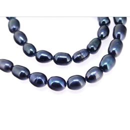 Unique s jewellery Store,Black Freshwater Cultured Loose Beads,5-6mm Rice Real Pearl Jewelry,LC3-106