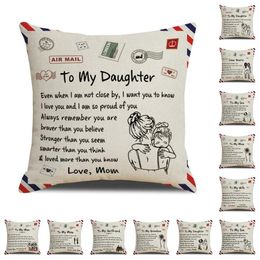 Letter Pillow Case 12 Styles Cushion Cover Home Pillowcase Creative Gift