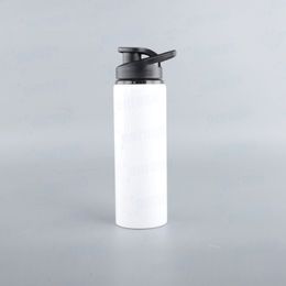 3pcs 750ML Water Bottles Sublimation DIY White Blank Personal Aluminium Hiking Sport Drink Cup