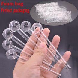 cheapest 4inch hand Smoking pipes Cigarette Tube Handcraft Pyrex Glass Oil Burner Pipe Mini Hand creative tubes bubbler water pipe