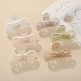 2021 Fashion Sweet Elegant Candy Colour Hair Claws Clamps Geometry Hairpin Barrette for Women Girl Accessories Headwear