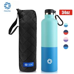 Thermos Flask,Water Bottle With Protective Bag,Two-Section Colour Fashion Small Mouth ,Suitable For Outdoor And Fi