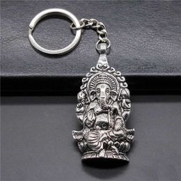 Unique Elephant God Pendant Keychain Travel Souvenir Gift Pendant Keychain H8WF G1019