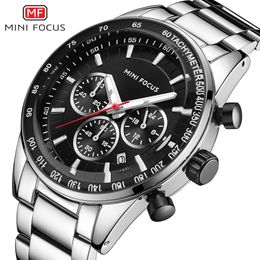 Men Stainless Steel Watch Calendar Quartz Wrist Watches Business Casual for Man Clock Relogio Masculino