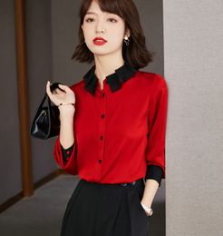 Ruffle Collar Shirt Women Blouse Long Sleeve Elegant Office Business Shirt 2021 New Autumn Shirt Lady Tops Quality Goods Blouse