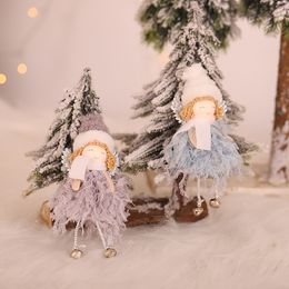 Christmas Tree Pendant Mini Bell Smiley Angel Doll Xmas Decoration Natal Noel dolls