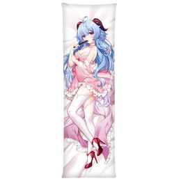 Anime Game Genshin Impact Ganyu Dakimakura 2WAY Hugging Body Pillow Case  Cosplay Japanese Otaku Pillow Cushion Cover Xmas Gifts Y0903 From 57,21 €