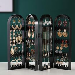 Jewelry Pouches, Bags Earring Storage Box Ear Stud Display Rack Accessory INS Wind Packing