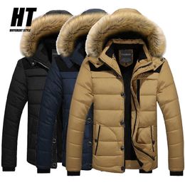Brand Winter Military Jacket Men Thick Warm Fleece Parka Multi-pocket Cargo Men Windbreaker Hooded Snow Parka Coat Male 210603