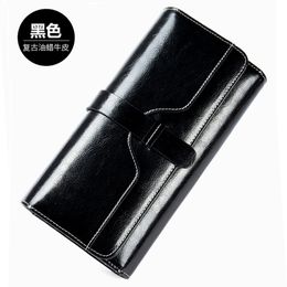 Female Clutch Bag Fashion Wallet Long Genuine Leather Wallet Women Anti Theft Business Card Holder Purse Wallet