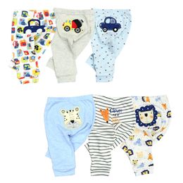 Wholesale 3/6pcs/Lot Baby Pants Cotton Autumn Leggings for boys girls Mid Full Length Baby Trousers 211028
