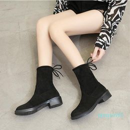 Descuento Botas Cortas De Gamuza Para Mujeres 2022 en venta en DHgate.com
