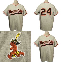 Sioux City Soos 1951 Road Jersey Custom Men Women Youth Baseball Jerseys Double Ed Any Number Name