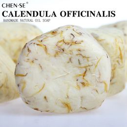 Calendula officinalis handmade Natural oil soap For Shaving Cleansing Face bath wedding gift